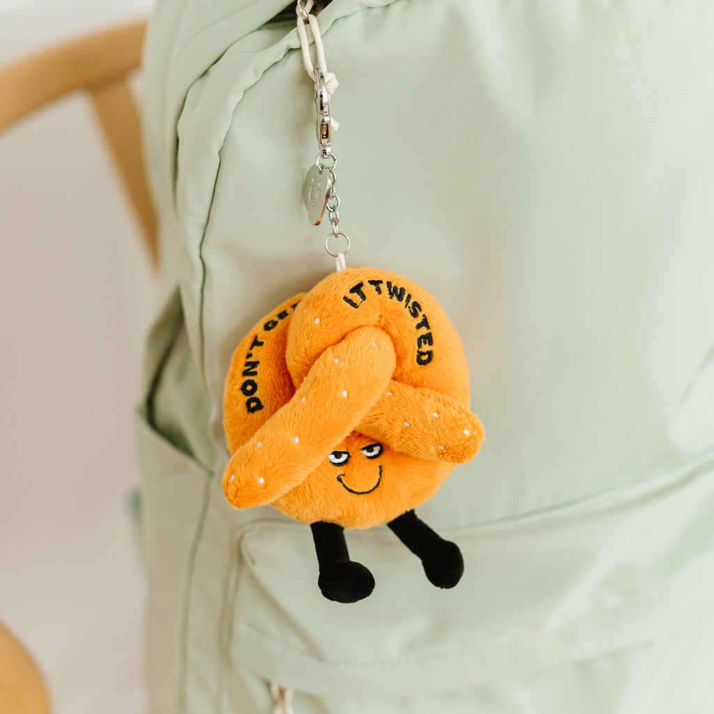 Don'T Get It Twisted Plush Pretzel Bag Charm Toy Funny Cute Punchkins Don'T Get It Twisted Plush Pretzel Bag Charm Toy Funny Cute