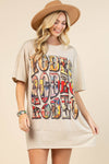 AV1202-ELYSE VINTAGE WESTERN RODEO GRAPHIC T-SHIRT DRESS Apparel & Accessories Avery AV1202-ELYSE VINTAGE WESTERN RODEO GRAPHIC T-SHIRT DRESS