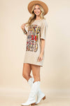 AV1202-ELYSE VINTAGE WESTERN RODEO GRAPHIC T-SHIRT DRESS Apparel & Accessories Avery AV1202-ELYSE VINTAGE WESTERN RODEO GRAPHIC T-SHIRT DRESS