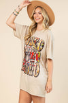 AV1202-ELYSE VINTAGE WESTERN RODEO GRAPHIC T-SHIRT DRESS Apparel & Accessories Avery AV1202-ELYSE VINTAGE WESTERN RODEO GRAPHIC T-SHIRT DRESS