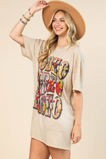 AV1202-ELYSE VINTAGE WESTERN RODEO GRAPHIC T-SHIRT DRESS Apparel & Accessories Avery AV1202-ELYSE VINTAGE WESTERN RODEO GRAPHIC T-SHIRT DRESS