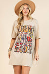 AV1202-ELYSE VINTAGE WESTERN RODEO GRAPHIC T-SHIRT DRESS Apparel & Accessories Avery AV1202-ELYSE VINTAGE WESTERN RODEO GRAPHIC T-SHIRT DRESS