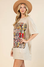 AV1202-ELYSE VINTAGE WESTERN RODEO GRAPHIC T-SHIRT DRESS Apparel & Accessories Avery AV1202-ELYSE VINTAGE WESTERN RODEO GRAPHIC T-SHIRT DRESS