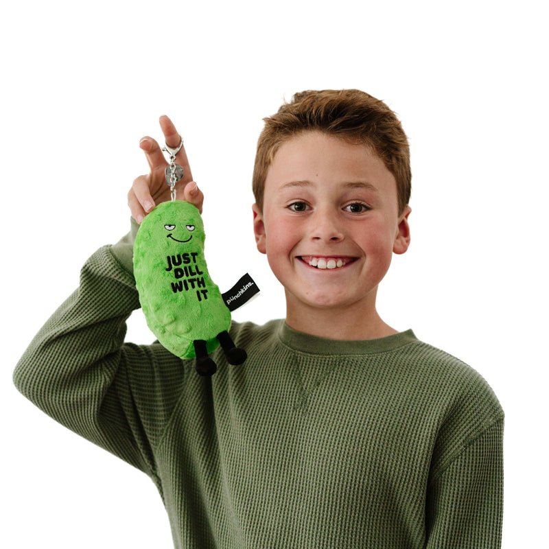 Dill Pickle Bag Charm Plush  Soft Cuddly Toy Funny Cute Gift Punchkins Dill Pickle Bag Charm Plush  Soft Cuddly Toy Funny Cute Gift