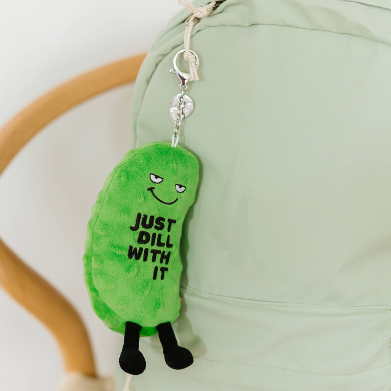 Dill Pickle Bag Charm Plush  Soft Cuddly Toy Funny Cute Gift Punchkins Dill Pickle Bag Charm Plush  Soft Cuddly Toy Funny Cute Gift