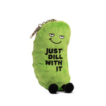 Dill Pickle Bag Charm Plush  Soft Cuddly Toy Funny Cute Gift Punchkins Dill Pickle Bag Charm Plush  Soft Cuddly Toy Funny Cute Gift
