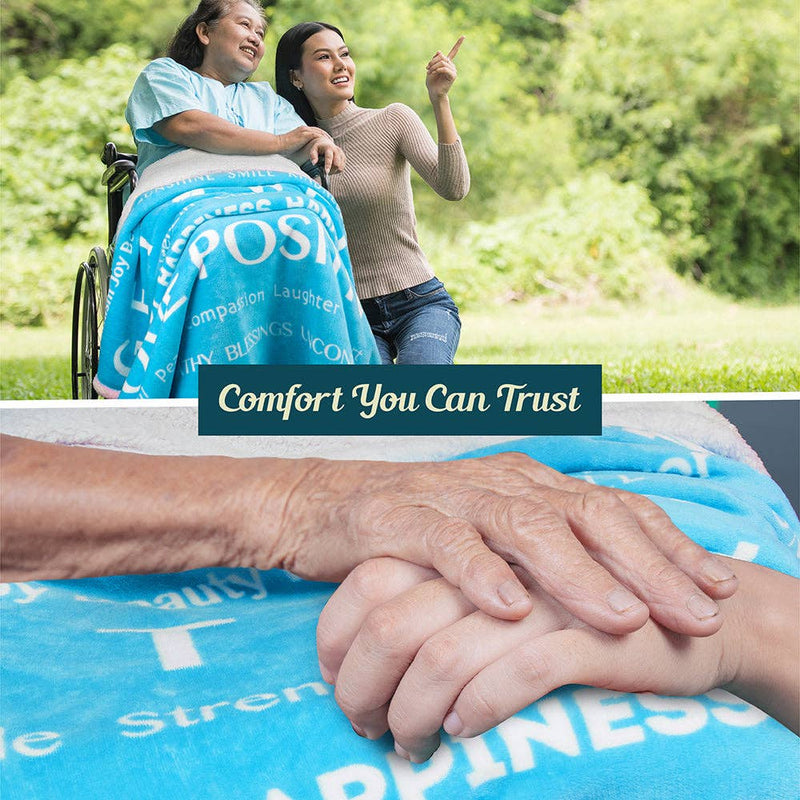 Healing Thoughts Sherpa / Fleece Throw Blanket Apparel & Accessories Pavilia Healing Thoughts Sherpa / Fleece Throw Blanket