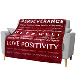Healing Thoughts Sherpa / Fleece Throw Blanket Apparel & Accessories Pavilia Wine / Fleece / Throw - 50" x 60" Healing Thoughts Sherpa / Fleece Throw Blanket