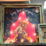 Long Live Cowgirls - 24" Square Lighted Artwork TroubleMaker Trading Company Long Live Cowgirls - 24" Square Lighted Artwork
