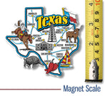 Texas Jumbo State Magnet, Made in USA 7 Star Texas Jumbo State Magnet, Made in USA